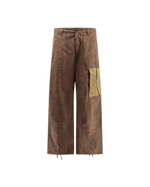 C P Company Brown Wide Trousers for men