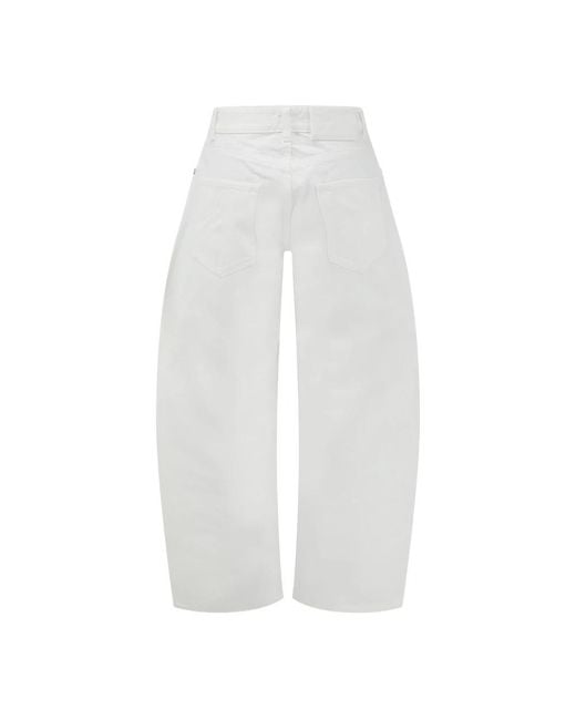 Alaïa White Wide Jeans