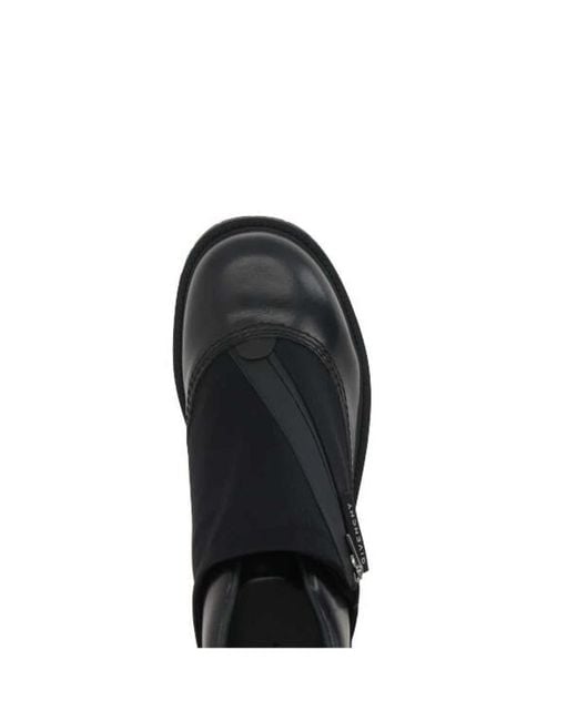 Givenchy Schwarze leder nylon reißverschluss stiefel in Black für Herren