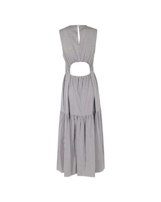 SOLOTRE Gray Midi Dresses