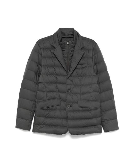 Herno Gray Winter Jackets for men