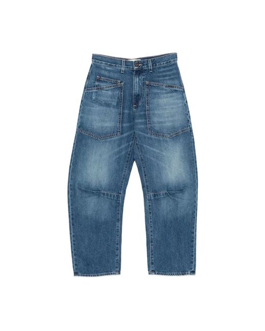 Nili Lotan Blue Loose Fit Jeans