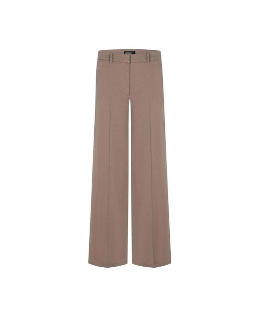 Cambio Brown Wide Trousers
