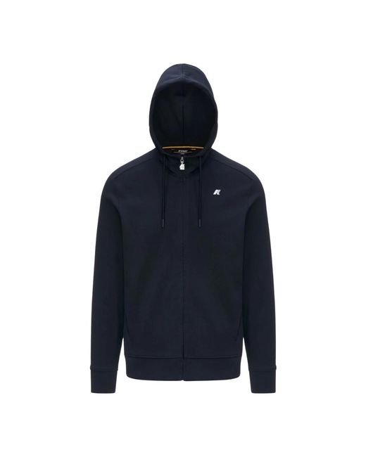 K-Way Blue Zip-Throughs for men