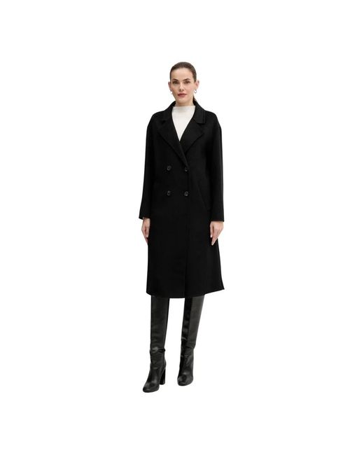 GAUDI Double-Breasted Coat in het Black