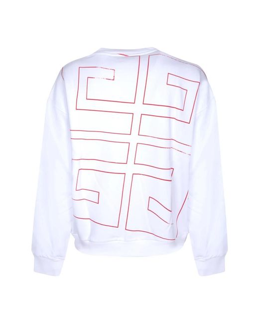 Givenchy Hoodies & Sweatvesten ,Wit ,Katoen Sweatshirt in het White voor heren