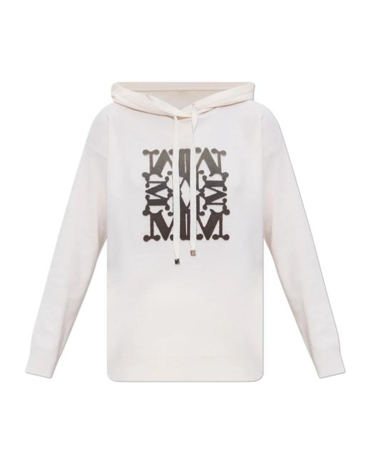 Max Mara Wollen Sweatshirt Taddeo in het White