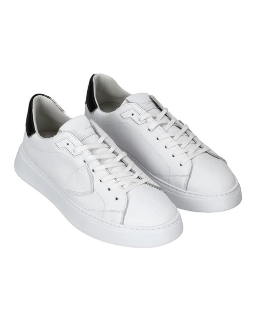 Philippe Model Hohe Sohle Weiße Sneakers in White für Herren