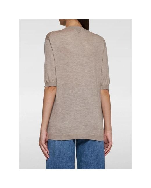 Bottega Veneta Brown Round-Neck Knitwear