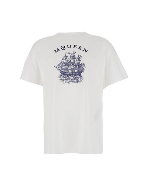 Alexander McQueen T-Shirts in het White voor heren