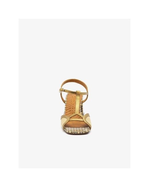Chie Mihara Metallic High Heel Sandals