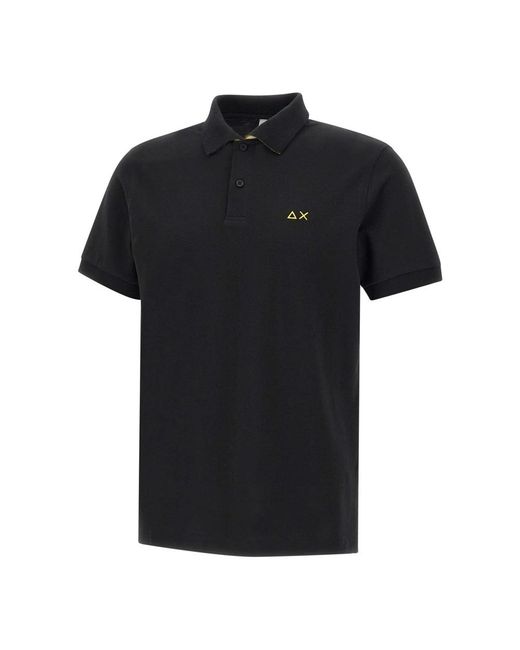 Sun 68 Black Polo Shirts for men