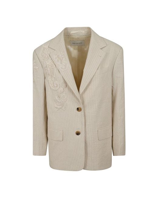 Dries Van Noten Natural Blazers