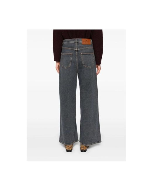 Etro Gray Wide Jeans