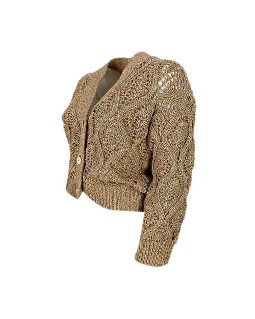 Eleventy Cardigan in het Natural