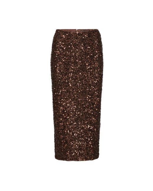 ROTATE BIRGER CHRISTENSEN Brown Midi Skirts