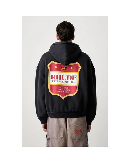 Rhude Zip-Throughs in het Black voor heren
