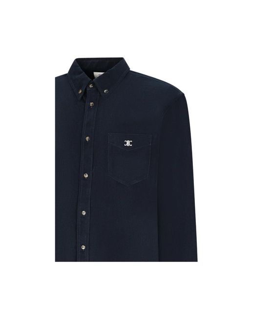 Céline Blue Casual Shirts for men