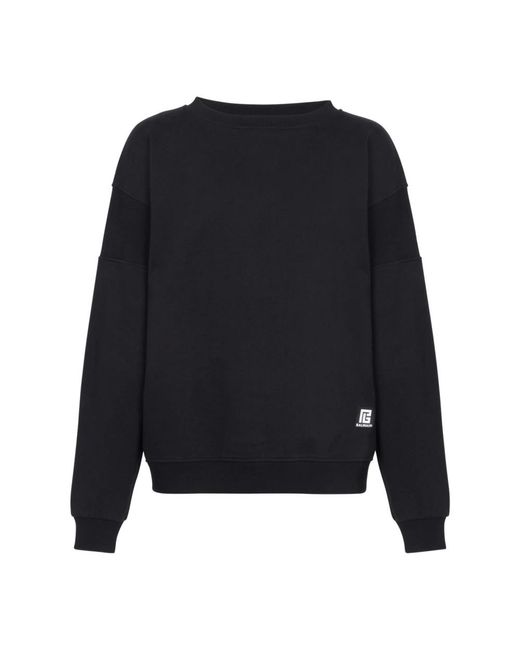 Balmain Multicolor Logo Print Cotton Sweatshirt for men
