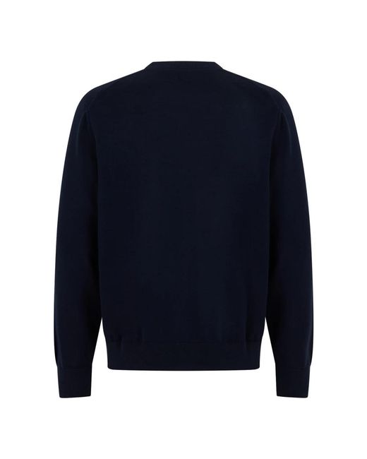 Boss Blue Round-Neck Knitwear for men