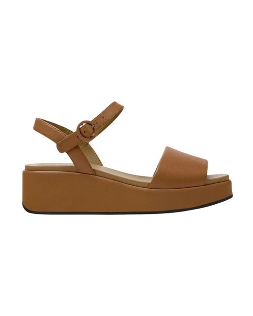 Wedges Camper en coloris Brown