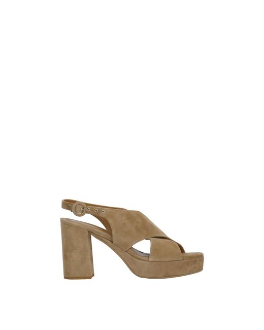 Julie Dee Metallic High Heel Sandals