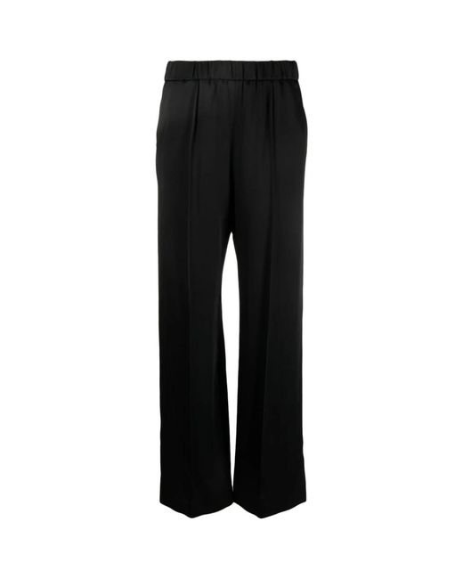 Jil Sander Black Wide Trousers