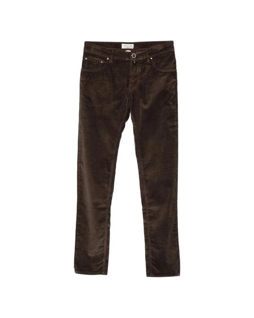 Jacob Cohen Straight Trousers in het Brown voor heren