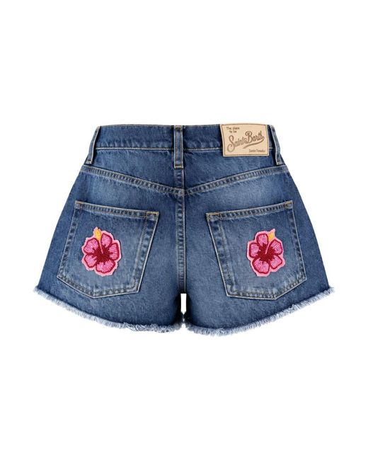 Mc2 Saint Barth Blue Denim Shorts