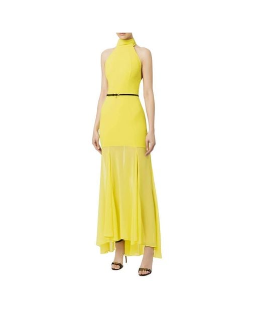 Elisabetta Franchi Yellow Maxi Dresses