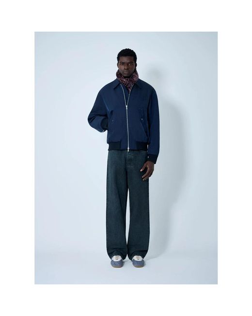 Dries Van Noten Blue Zip-Throughs for men