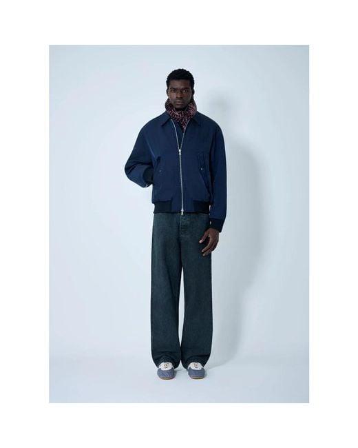 Dries Van Noten Blue Zip-Throughs for men