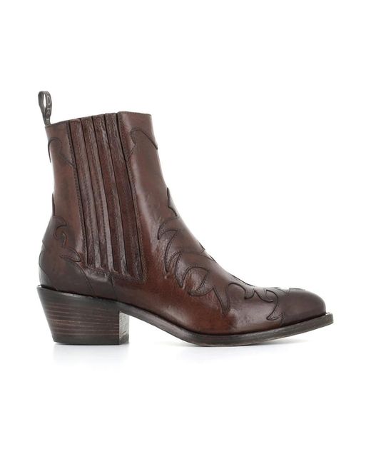 Sartore Brown Cowboy & Biker Boots