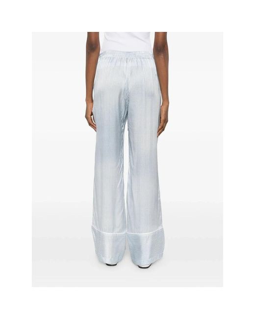 Ermanno Scervino White Wide Trousers
