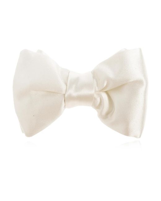 Tom Ford Accessoires ,Wit ,Satijn Zijden Vlinderdas in het White voor heren