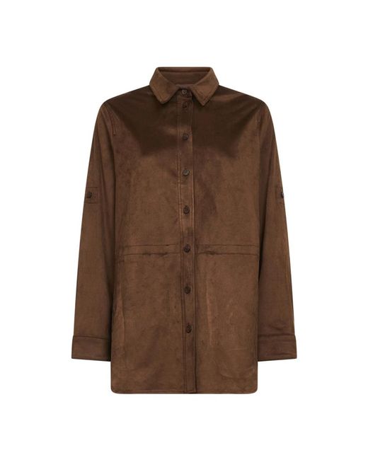Urbancode Brown Hemdbluse Mit Knöpfen