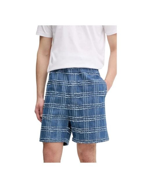 Samsøe & Samsøe Denim Shorts in het Blue voor heren