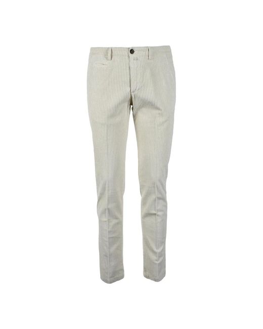 BRIGLIA Gray Chinos for men