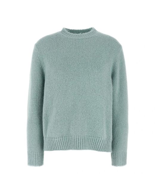 Jil Sander Green Round-Neck Knitwear