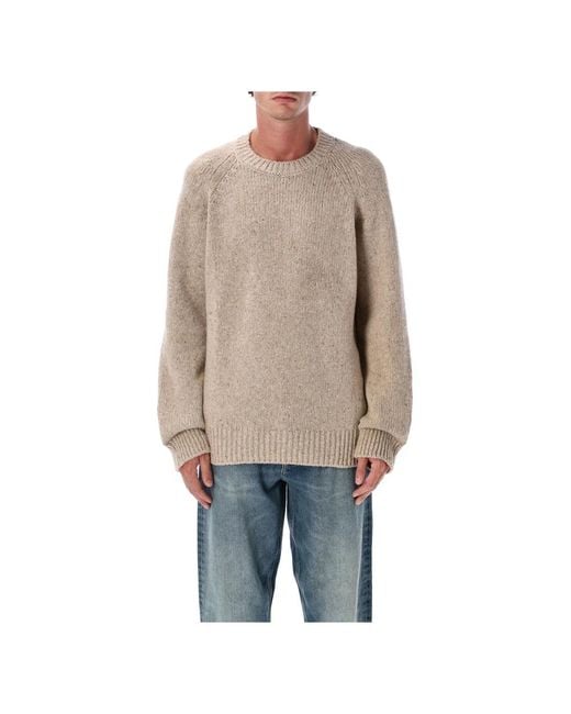 A.P.C. Natural Round-Neck Knitwear for men