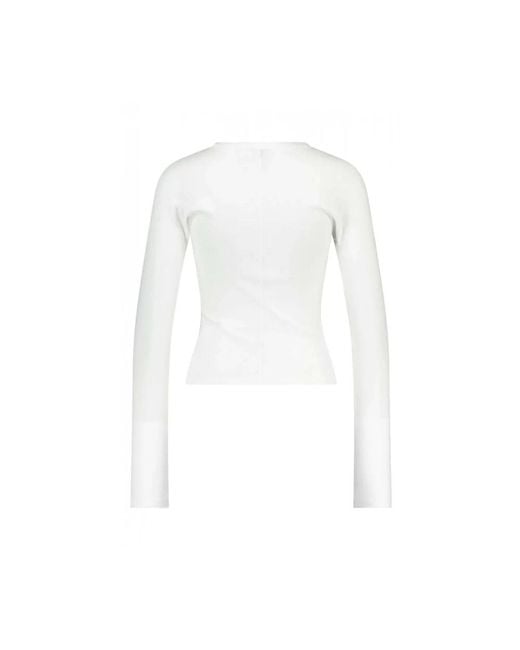 Y-3 White Long Sleeve Tops