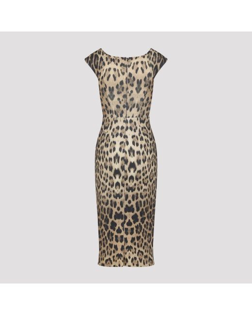 Roberto Cavalli Metallic Midi Dresses