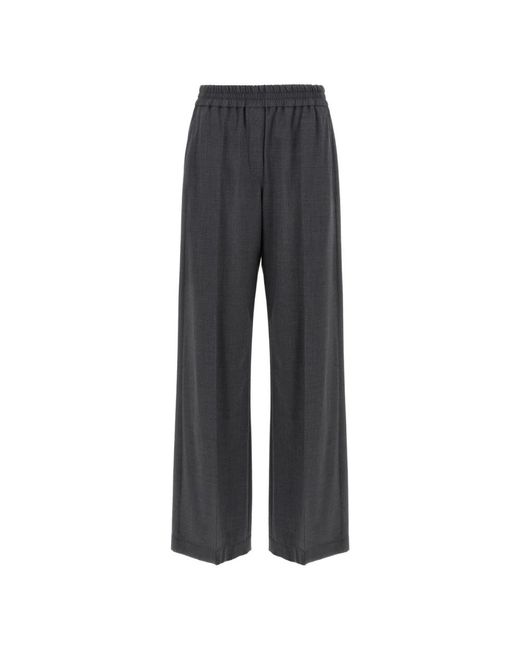 Wide Trousers Brunello Cucinelli de color Gray