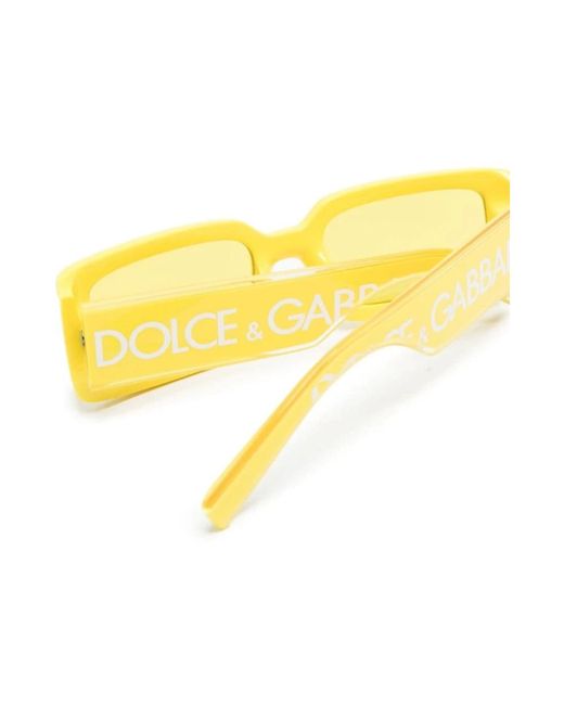 Dolce & Gabbana Yellow Gelbe sungles mit original-etui