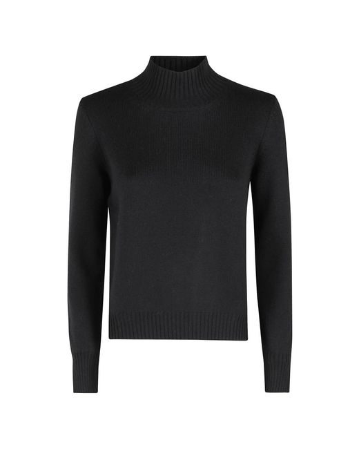 Gran Sasso Black Turtlenecks