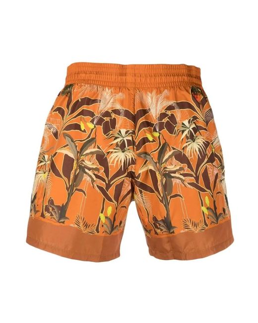Etro Orange Beachwear for men