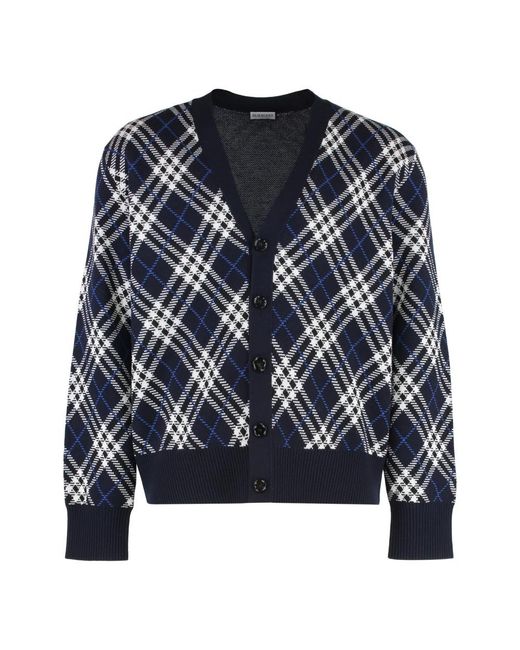 Burberry Blue Cardigans for men