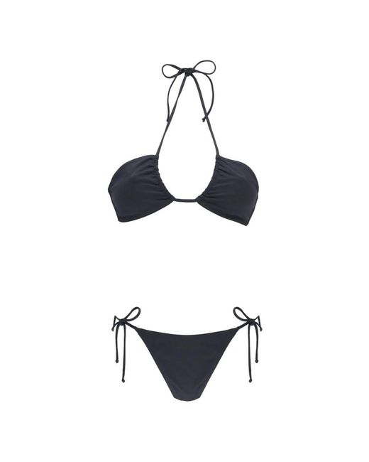 Mc2 Saint Barth Black Schwarzer Meer Kleidung Bikini Dreieck Top
