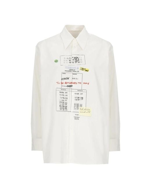 MM6 by Maison Margiela White Shirts