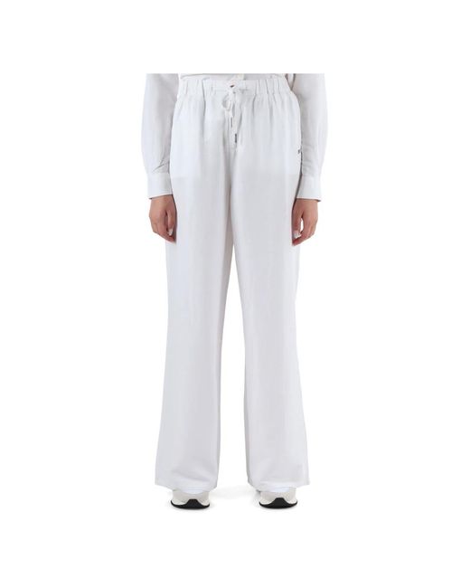 Trousers > wide trousers Sun 68 en coloris White